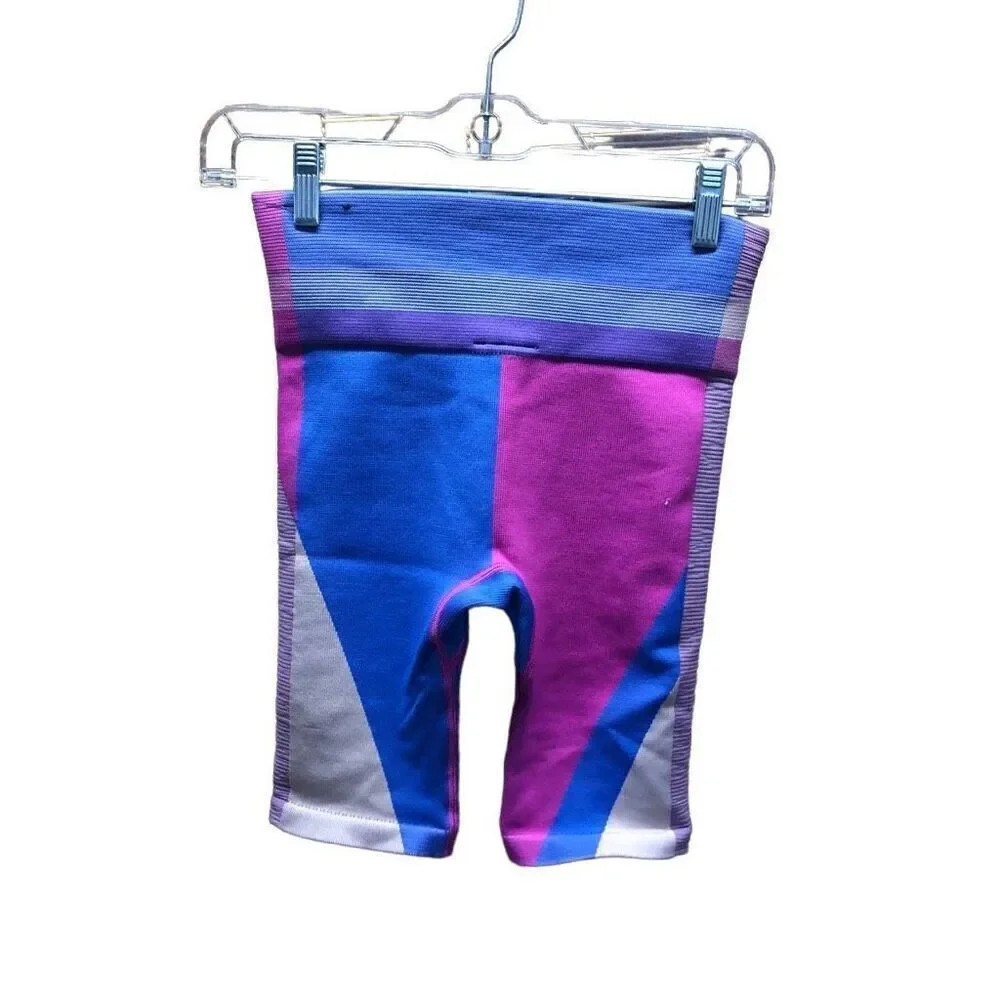 Nike Bike Shorts Sculpt Tight Fit Small (S) Great Colors Pink and Purple